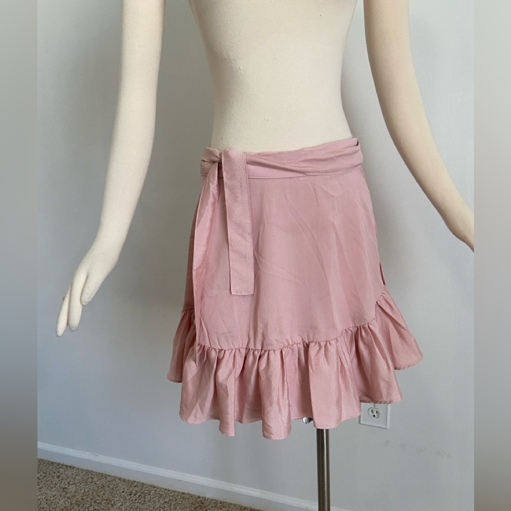 Selkie Rose Garden Wrap Skirt Pink Size Large from Sample Sale
